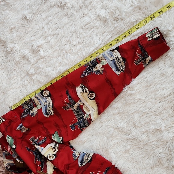 Christmas Clearwater Outfitters Vintage Santa Classic Car 1990s Cotton Shirt Y2K - Picture 10 of 12
